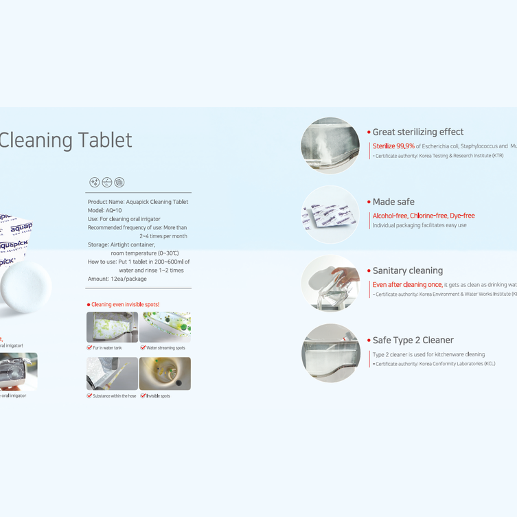 Aquapick Tablette de nettoyage AQ-10